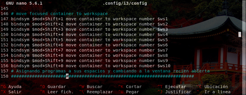 Mover programas a otro espacio