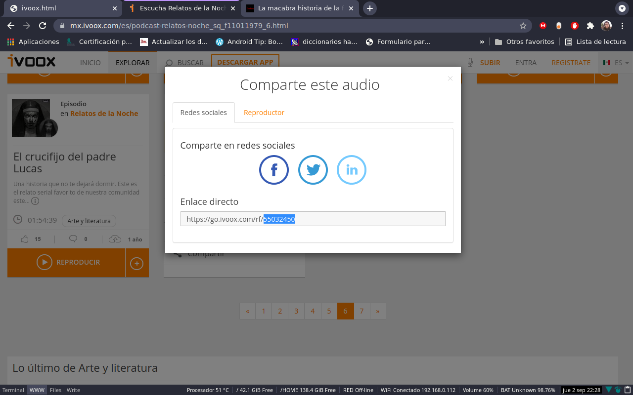 Seleccionando iVoox ID