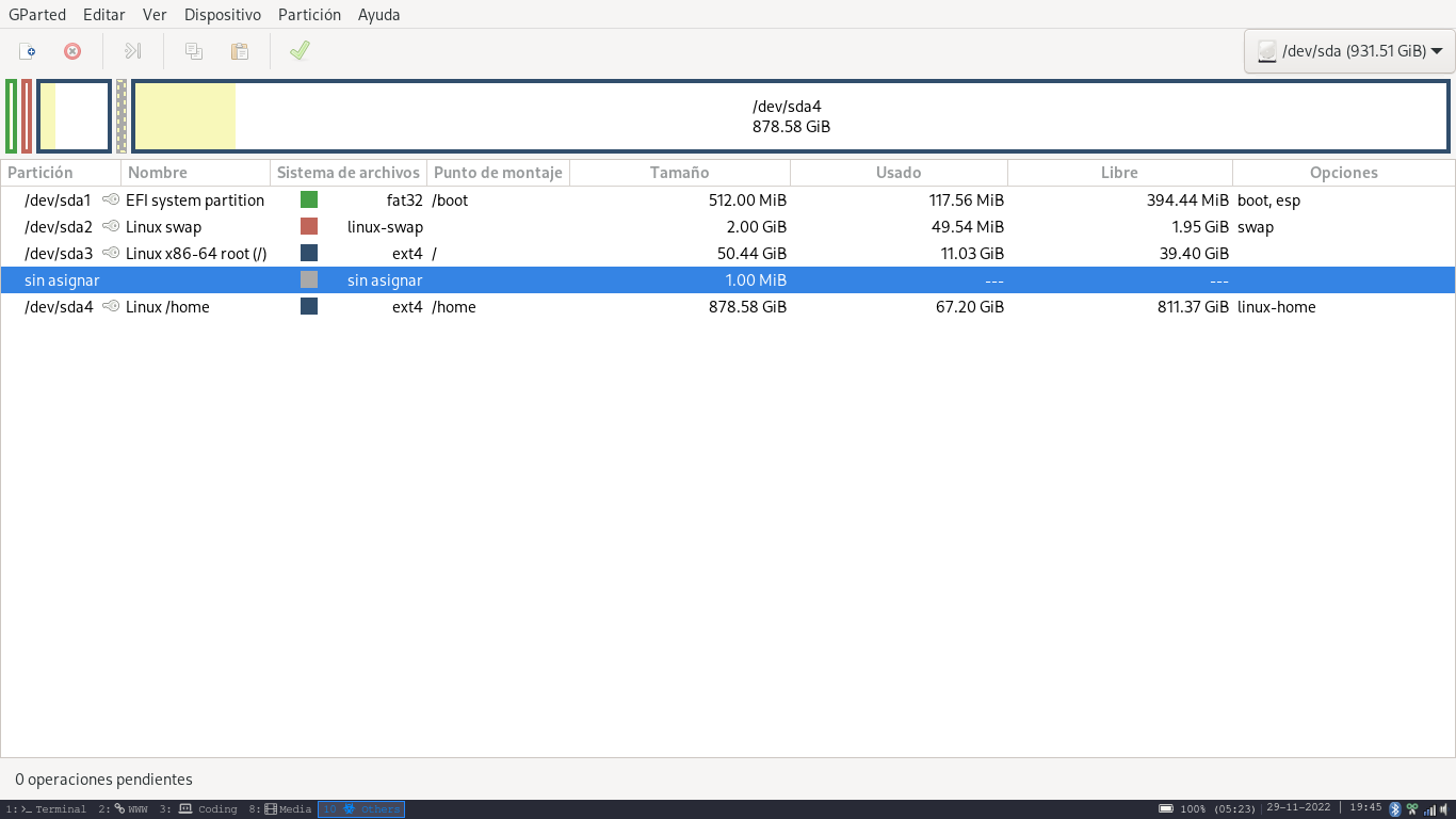 Redimensionar Particiones